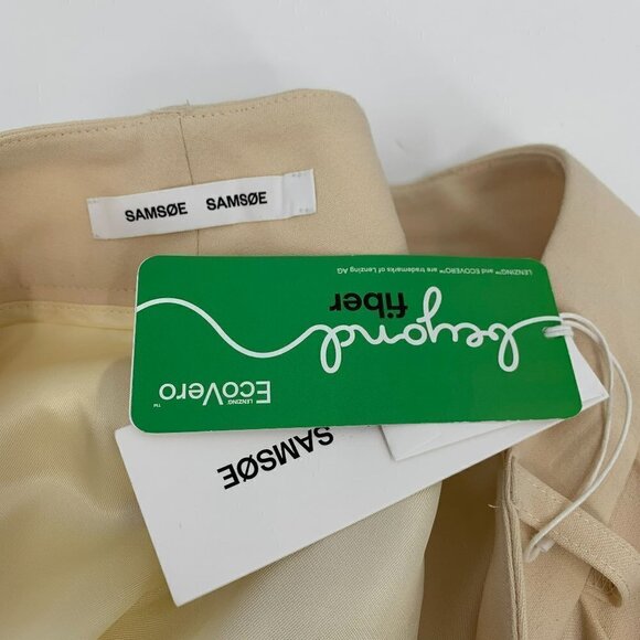 Samsoe Samsoe Fally Shorts Soft Pink pleated business suit wide leg new Medium - Picture 4 of 4